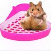 PLUS PO Meerschweinchen Toilette Hasen Zubehör Meerschweinchenstreu Kaninchen Katzentoilette Hamster Toilette Kaninchenkäfig Meerschweinchen Bett pink
