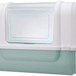 RONGJJ Smart Komplett Geschlossen Katzentoilette, Hohe KapazitäT Katzenklo, Mit Ergonomischer Schaufel, Einfach Zu Säubern, GrößE:58 * 45 * 42cm Dach