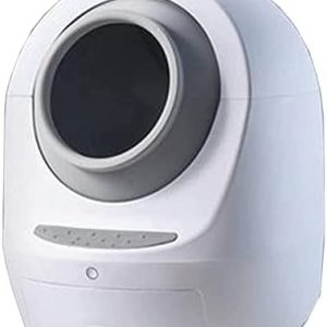 Riezun Selbstreinigende Katzentoilette, katzenklo Roboter, Automatische Geruchsentfernung Anti-Splash-Low Noise PP-Harz, Leicht Zu Reinigen Katzenklo,Komplett Geschlossene Automatische Katzentoilette