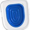 SM SunniMix Katzentoiletten-Trainingsset, Kätzchen-Haustiertoiletten-Trainingssystem, Katzentoilette, Kitty-Urinalsitz, Toilettentrainer mit praktischer Nut, Blau