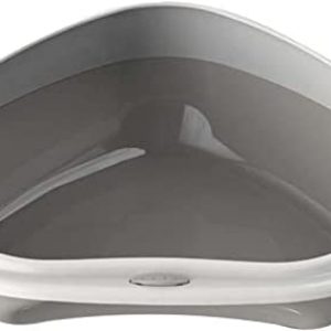 Smartweb Katzenklo mit Rand - Katzentoilette 58 x 48 x 17 cm - Ecktoilette für große und kleine Katzen