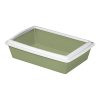Stefanplast 84227 Katzentoilette mit Rand 51 x 35 x 13 cm, farblich sortiert