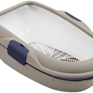 Stefanplast Katzentoilette „FURBA“ und „FURBA Maxi“ | Katzenklo mit Reinigungssieb und 2 Schalen | Mit hohem Rahmen