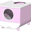 TOMYEUS Katzentoilette Vollständig halbgeschlossener Katze Wurf Box Schublade Top-Eintritt Katze-Toiletten-Anti-Sand-Geruch-resistente große Junge einfache Katzen-Wurf-Box-Lieferungen Katzenklo