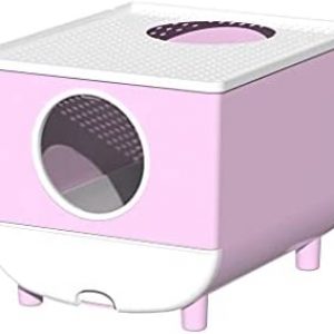 TOMYEUS Katzentoilette Vollständig halbgeschlossener Katze Wurf Box Schublade Top-Eintritt Katze-Toiletten-Anti-Sand-Geruch-resistente große Junge einfache Katzen-Wurf-Box-Lieferungen Katzenklo