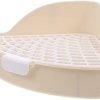 VILLCASE Hamster Katzentoilette Kaninchen Toilette Haustier Toilette Haustiertoilette Kleintiere Für Kaninchen Chinchilla Meerschweinchen Weiß