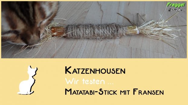 Wir testen Katzenspielzeug: Matatabi Stick mit Fransen