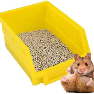 ZUOLUO Meerschweinchen Zubehoer Kaninchen Toilette Meerschweinchen Bett Kaninchen Katzentoilette Kaninchenkäfig Kaninchenstreu Tablett Pellets Random-Color,s