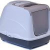 adena Katzentoilette Flip Cat L graubeige - Unterschale anthrazit