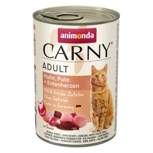 animonda Carny Adult Huhn, Pute und Entenherz 24x400g