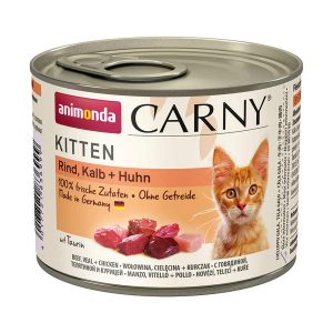 animonda Carny Kitten mit Rind, Kalb und Huhn 24x200g