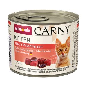 animonda Carny Kitten Rind und Putenherz 6x200g