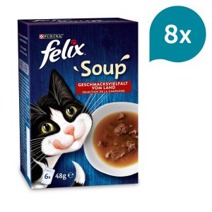 FELIX Soup Geschmacksvielfalt vom Land mit Rind, Huhn und Lamm 8x6x48g