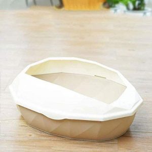 gengxinxin Katzentoilette Katzentoilette Mit Katzentoilette Smart Style Katzentoilette Toilette Töpfchen Einfacher Wurf Katzenstreu Mit Deckel Geeignet Für Mehrere Katzen (Farbe: Braun)-braun