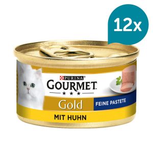 GOURMET Gold Feine Pastete mit Huhn 12x85g