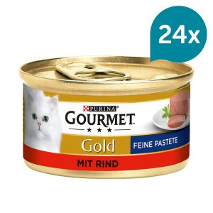 GOURMET Gold Feine Pastete Rind 24x85g