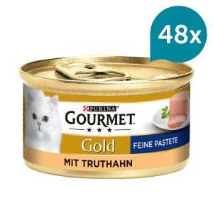 GOURMET Gold Feine Pastete Truthahn 48x85g
