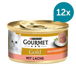 Gourmet Gold Raffiniertes Ragout Lachs 12x85g