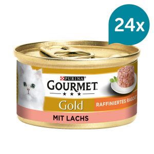 Gourmet Gold Raffiniertes Ragout Lachs 24x85g