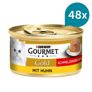 GOURMET Gold Schmelzender Kern Huhn 48x85g