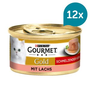GOURMET Gold Schmelzender Kern Lachs 12x85g