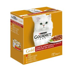GOURMET Gold Zarte Häppchen in Sauce Sorten-Mix 8x85g