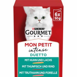 GOURMET Mon Petit Duetto Sorten-Mix mit Fisch 6x50g