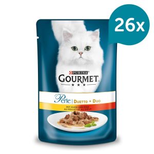 Gourmet Perle Duetto di Carne 26x85g Huhn & Rind