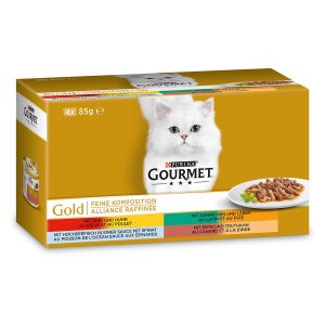 GOURMET Gold Feine Komposition Sorten-Mix 4x85g