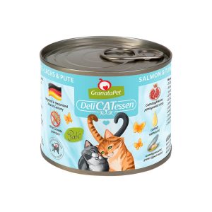 GranataPet Katze – Delicatessen Dose Lachs & Pute 12x200g