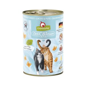 GranataPet Katze – Delicatessen Dose Lachs & Pute 12x400g