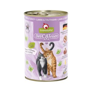 GranataPet Katze – Delicatessen Dose Lamm & Truthahn 6x400g