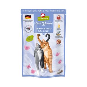 GranataPet Katze – Delicatessen Pouch Thunfisch & Ente 6x85g