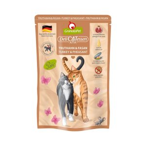 GranataPet Katze – Delicatessen Pouch Truthahn & Fasan 12x85g