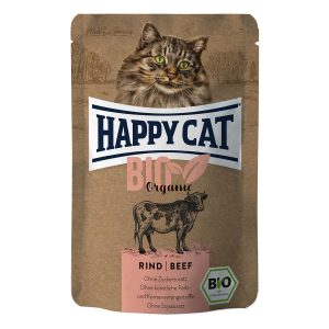 Happy Cat Bio Pouch Rind 12×85 g