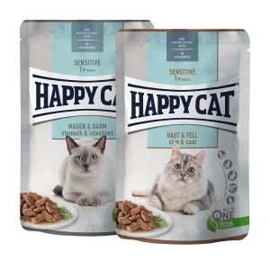 Happy Cat Mixpaket Sensitive Meat 48x85g