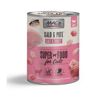 MAC’s Cat Fleischmenü Kalb und Pute 6x800g
