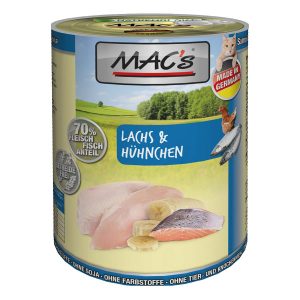 MAC’s Cat Fleischmenü Lachs und Hühnchen 6x400g