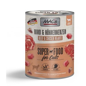 MAC’s Cat Fleischmenü Rind und Hühnerherzen 12x800g
