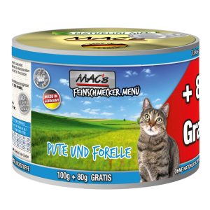 MAC’s Cat Feinschmecker Menü Pute und Forelle 6x180g