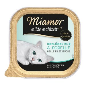 Miamor Milde Mahlzeit Geflügel Pur & Forelle 32x100g