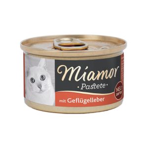 Miamor zarte Fleischpastete mit Geflügelleber 24x85g