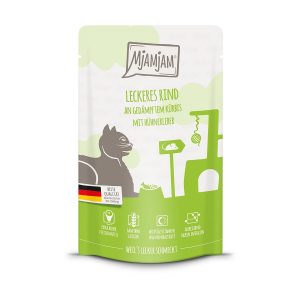 MjAMjAM Quetschie leckeres Rind an gedämpftem Kürbis 12x125g