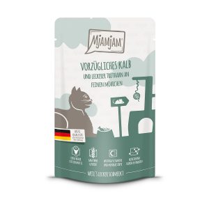 MjAMjAM Quetschie vorzügliches Kalb und Truthahn an leckeren Möhrchen 12x125g