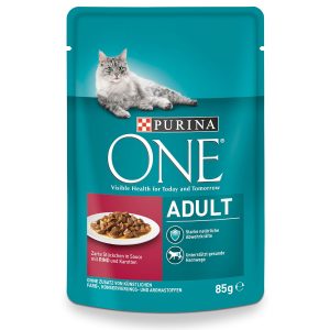 PURINA ONE Adult in Sauce Rind 24x85g