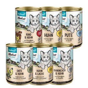 ZooRoyal Minkas Naturkost Mixpaket 6×400 g